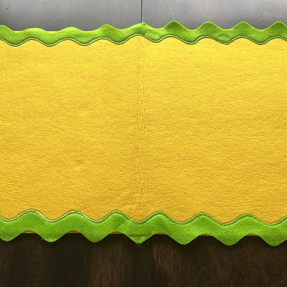 36” birthday cake table runner and birthday hat platter combo. - Picture 6 of 13